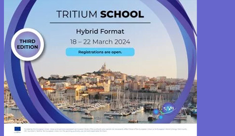 Ecole Tritium à Marseille 18-22 mars 2024 : ouverture des inscriptions !